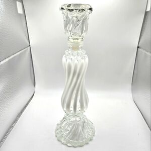 Vintage Avon Swirl Fenton Style Candlestick/Perfume Bottle